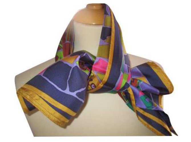 Autre Marque sciarpe Multicolore Seta  ref.268758