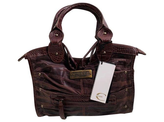 Just Cavalli Handbags Brown Leather  ref.268769