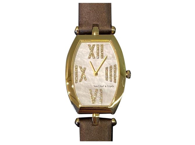Relógio Lady Arpels da Van Cleef & Arpels Branco Ouro amarelo  ref.268809