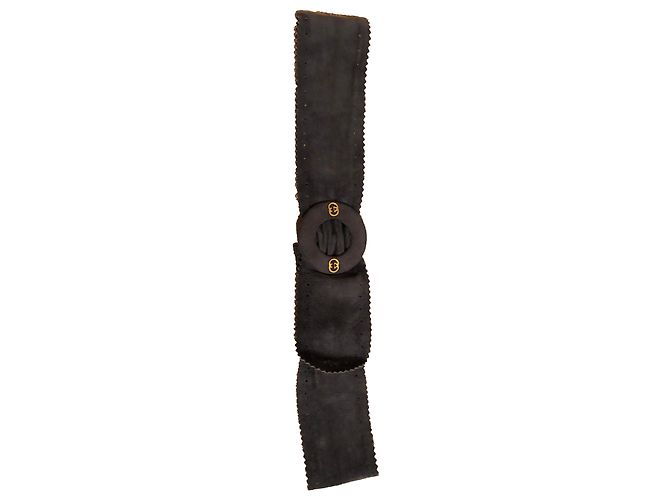 Gucci Suede Belt Grey