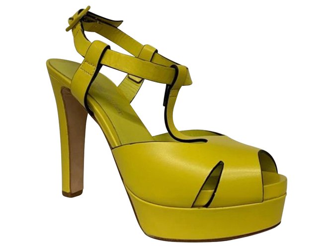 Autre Marque The Seller Yellow Leather  ref.268852
