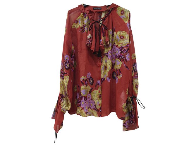 Camisa etro con diseño floral Multicolor Seda  ref.268889