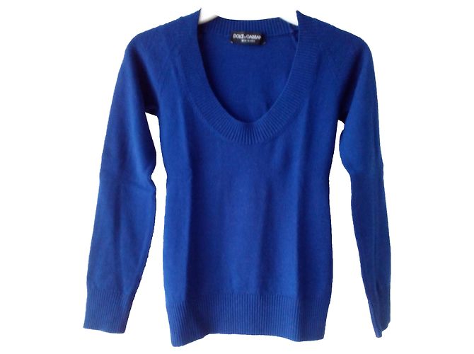 DOLCE & GABBANA WOLLE PULLOVER Blau 