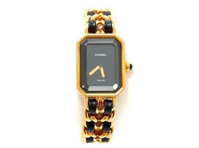 CHANEL "Première" watch in good condition (for small wrist) Black Metal  ref.269237