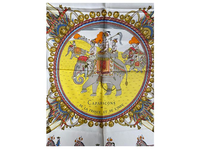 Hermès Caparons da França e Índia Multicor Amarelo