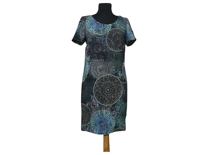 Autre Marque Piu & Piu Kleid Mehrfarbig Polyester Größe 36 Mehrfarben