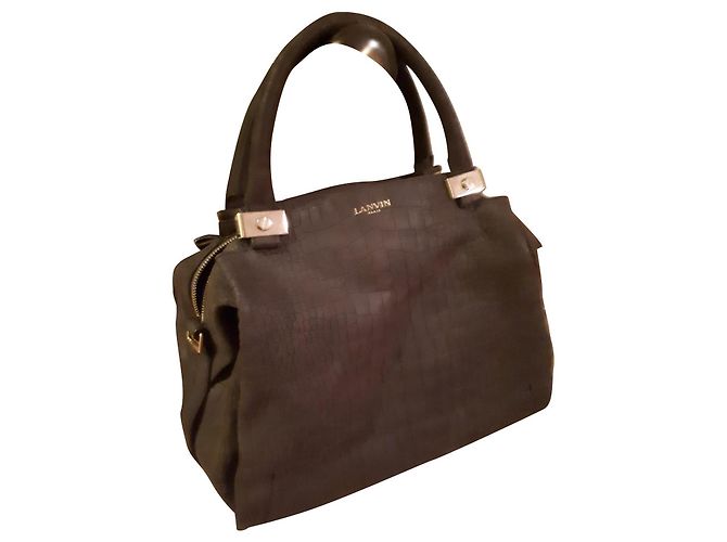 Lanvin Handtasche aus Leder Dunkelblau