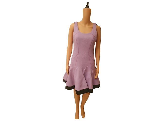 Autre Marque Lila Kleid aus Wolle und Polyamid