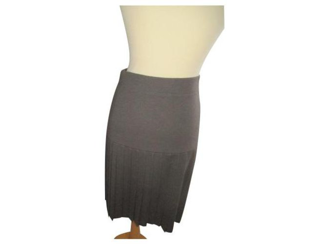 Luisa Spagnoli Skirts Grey Wool  ref.269568