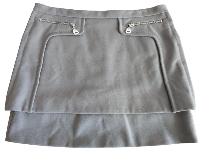 Montsouris Louis Vuitton Rock from catwalk 2003-2004 Grey Wool  ref.269684