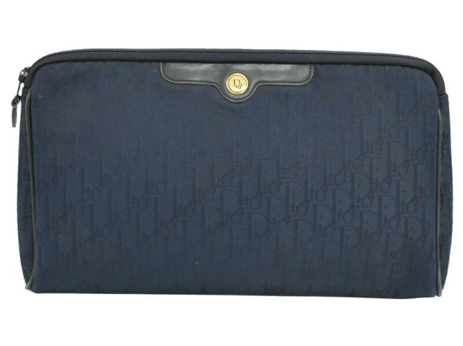 Dior Clutch Bag Blue Cloth  ref.269761