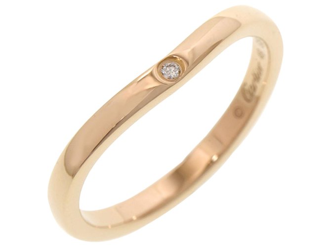 Cartier Gold 18K Ballerina Curve Ring Dourado Metal  ref.270125
