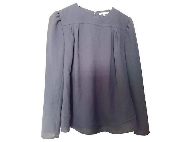 Carven Bluse Schwarz Polyester
