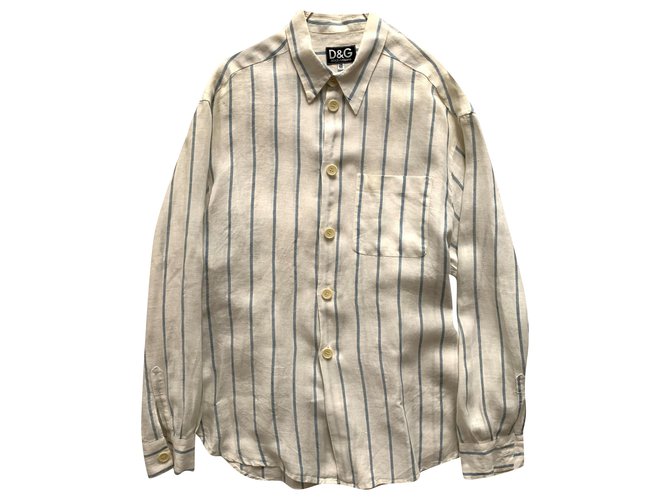 D&G Stripes linen shirt Multiple colors  ref.270179