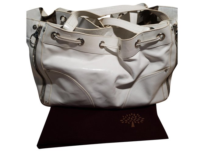 Mulberry Poppy White Leather  ref.270238
