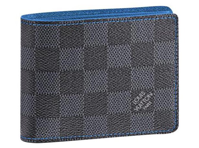 Louis Vuitton LV Slender wallet new Blue Leather ref.270365 - Joli Closet