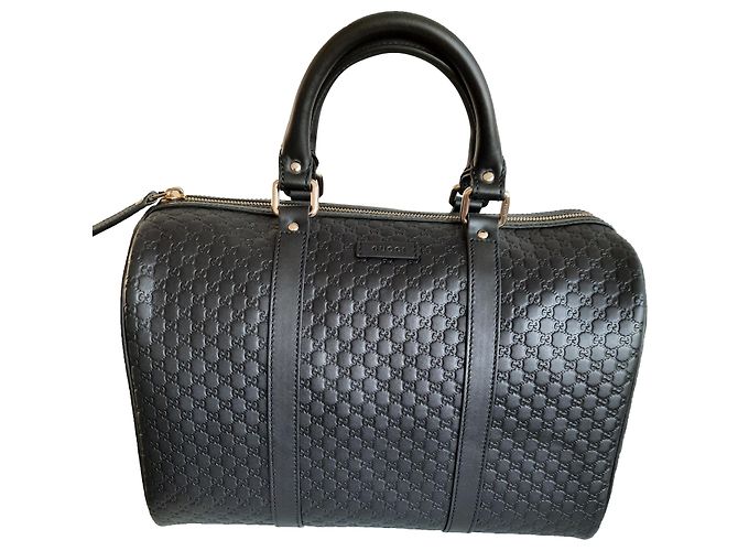 Borsa Gucci Guccissima in pelle nera Nero