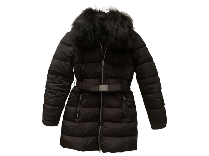 Prada Coats, Outerwear Black Fur  - Joli Closet