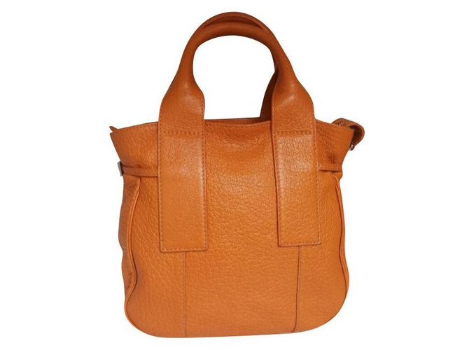 Intrend Max Mara orange bag Leather  ref.270383