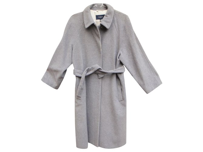 Burberry wool & cashmere coat t 42 Grey  ref.270388