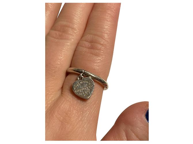 Tiffany & Co Anello con placca a cuore "Return to Tiffany"