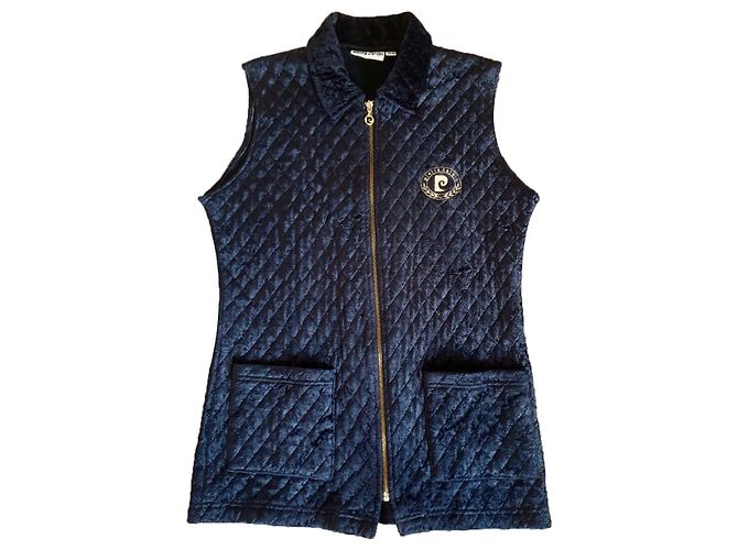 Giacca tunica senza maniche Pierre Cardin blu scuro