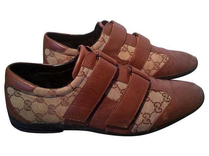 Marmont Zapatillas clásicas y elegantes de Gucci Beige Cuero  ref.270480