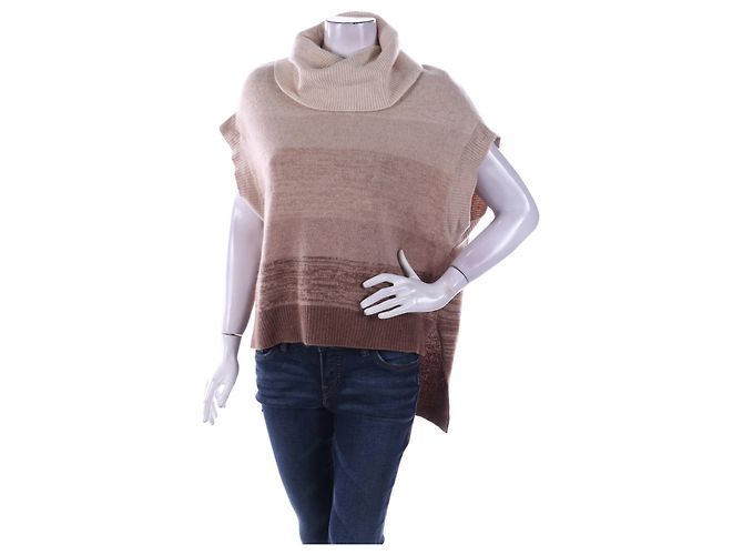 Bcbg Max Azria Kaschmir Wollpullover beige braun
