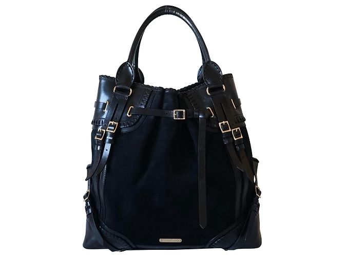 Burberry Totes Nero Svezia Pelle