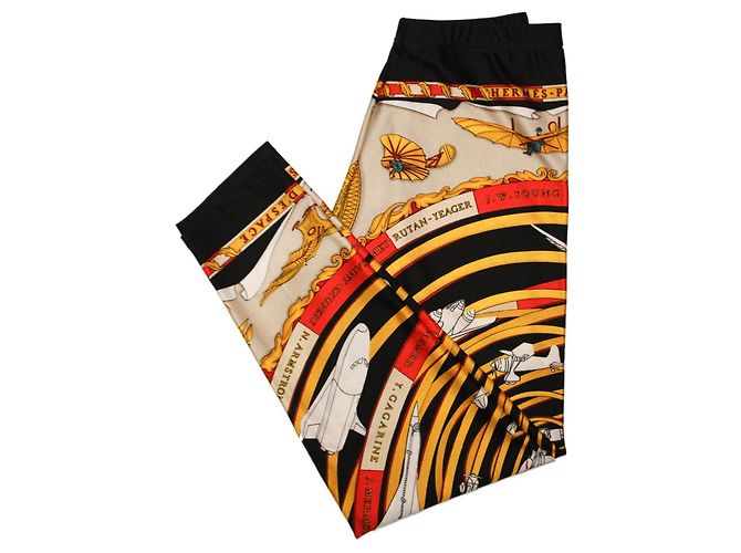 Legging Hermès Airplanes Dourado