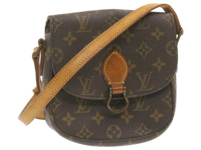 LOUIS VUITTON Monogram Saint Cloud MM Shoulder Bag M51243 LV Auth