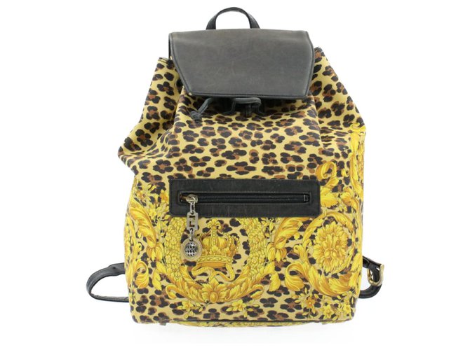 versace backpack yellow