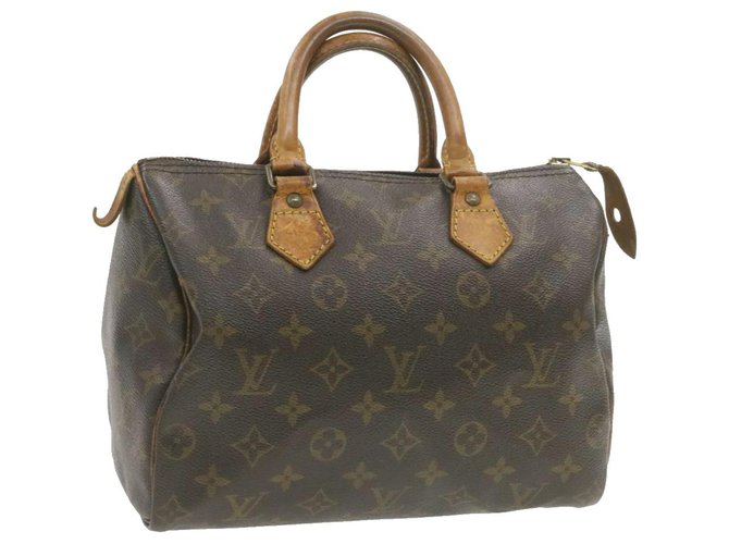 Louis Vuitton Monogram Speedy 25 Hand Bag M41528 LV Auth ar3347 Cloth  ref.271419