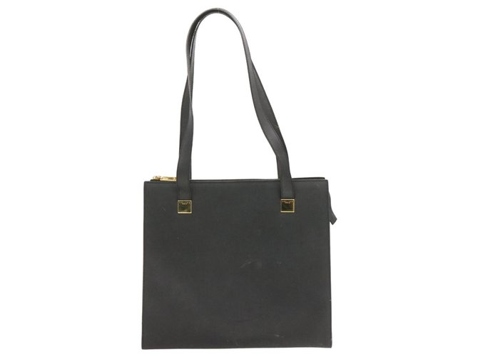 Céline CELINE PVC Leather Shoulder Bag Black Auth rd1157 Cloth  ref.271664