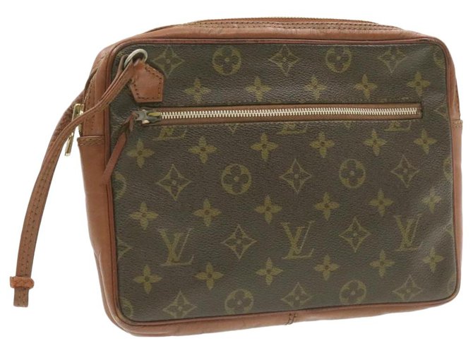 Louis Vuitton Vintage 1990 Pochette Dame GM Monogram Clutch Bag  I MISS  YOU VINTAGE