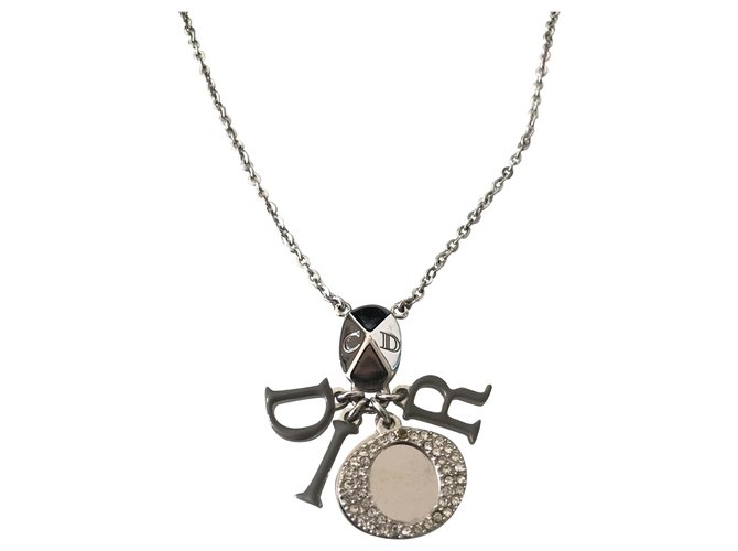 Dior Necklaces Silvery Metal  ref.271754
