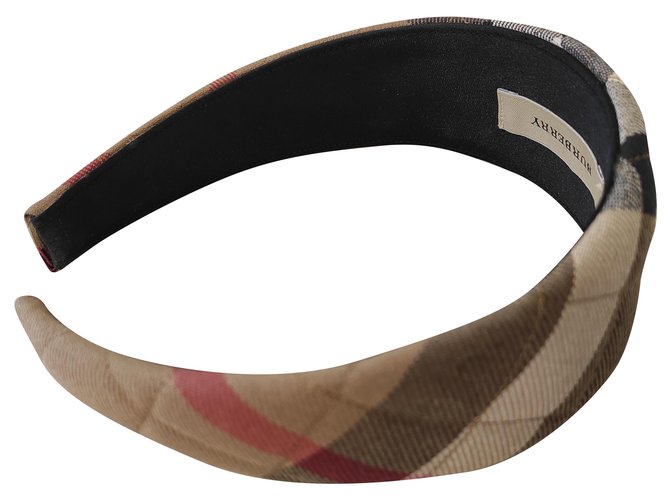 Burberry headband Beige Cotton  ref.271907