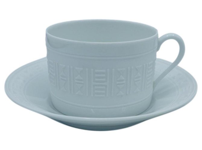 Hermès Egee tea cup and saucer White  ref.271928