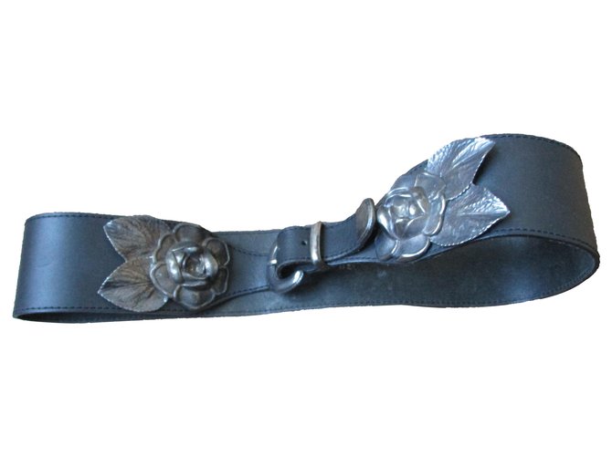 Kenzo Black leather belt.  ref.271975