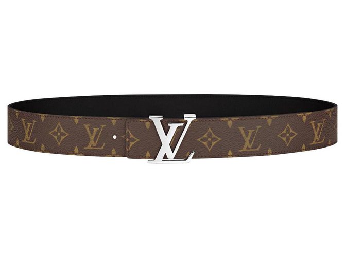 Louis Vuitton Monogramma reversibile LV Belt nuovo Marrone Pelle  ref.272045