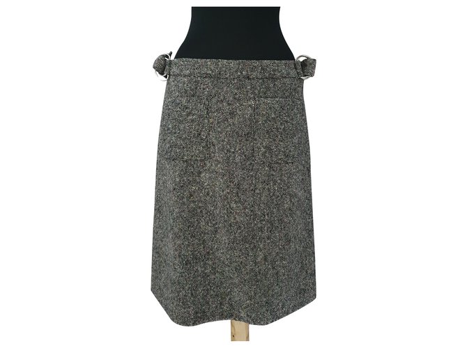 Agnès b. Skirts Multiple colors Grey Wool  ref.272070