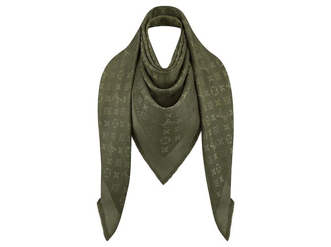 Louis Vuitton LV Xale verde Verde escuro
