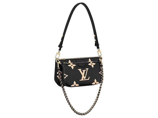 Louis Vuitton Cuir multipochette LV Noir