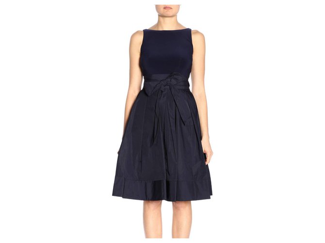 Ralph Lauren Dresses Blue Polyester ref.272353 - Joli Closet