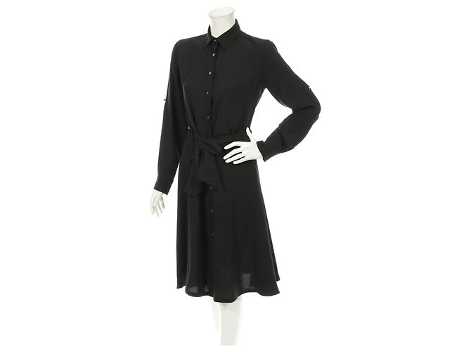 Ralph Lauren Kleid Schwarz Polyester