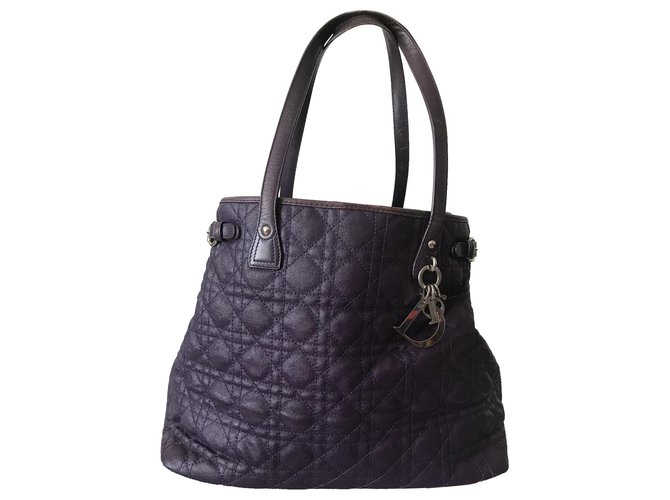 Panarea Dior Handbags Purple Cloth  ref.272665