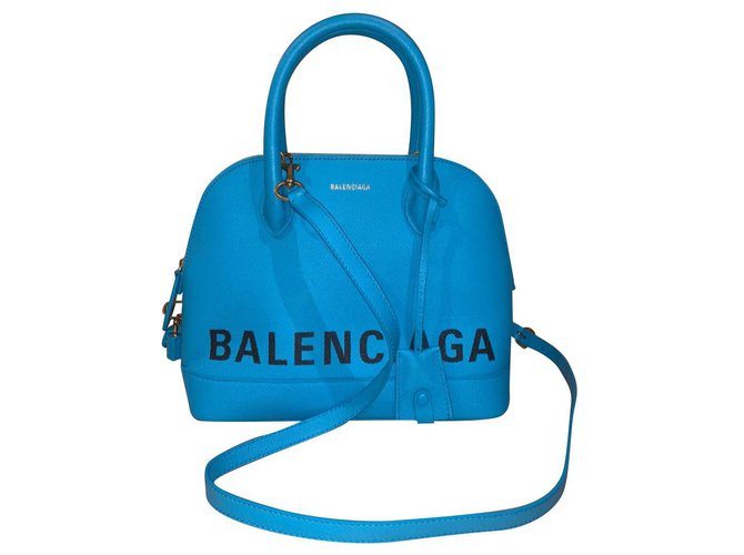 Balenciaga Top handle S turquoise Neuf jamais utilisé Cuir  ref.273249