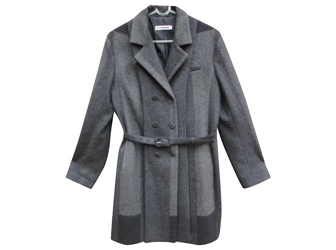 Jil Sander t Mantel 36 neue Bedingung Grau