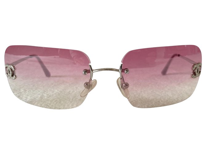 Chanel Sunglasses Pink Metal ref.273483 - Joli Closet