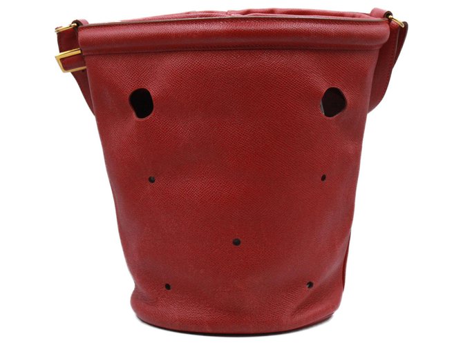 Hermès Handtaschen Rot Leder  ref.273880